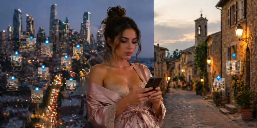 Città grandi vs città piccole: differenze nell'offerta e nella ricerca di escort